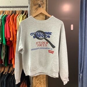 Vintage Levi's Gray Graphic Men's Sweatshirt